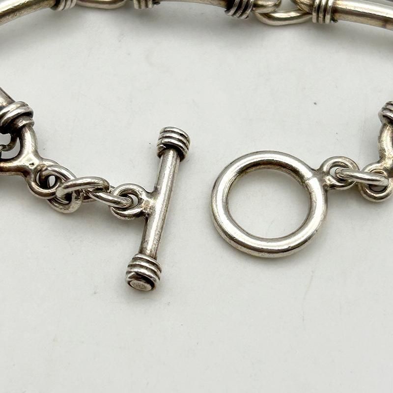 アクセサリー Vintage Silver Toggle Chain Bracelet 925 アクセサリー Vintage Silver Toggle Chain Bracelet 925