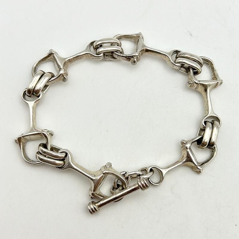 アクセサリー Vintage Silver Toggle Chain Bracelet 925 TOGGLE