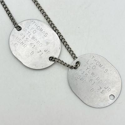 POST WW2 USNR DOG TAG set 