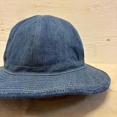 SEARCHLIGHTᥤ DENIM HAT OLIVE STITCH XL 62cm 251014A