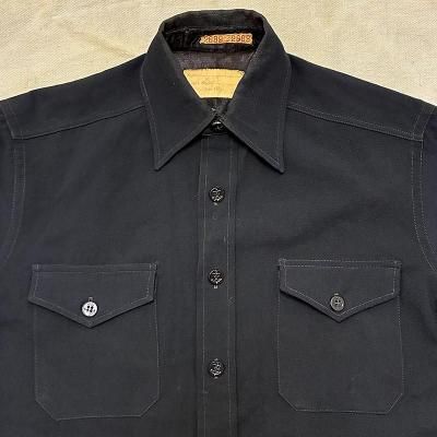 50's USNA CPO WOOL SHIRT / 14.5x33 251020