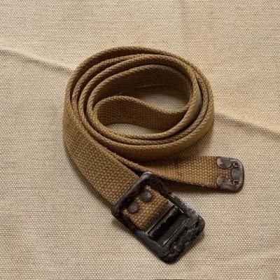 WW1 US ARMY Khaki Cotton-Web Belt / Strap/113cm/RUSCO 251125