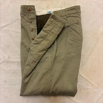 WW2 US ARMY WOOL-LINED TROUSERS / 32x30 251127B
