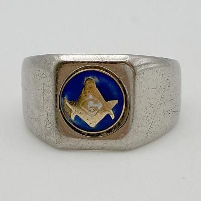 MASONIC METAL RING / 17�� ��251218F��
