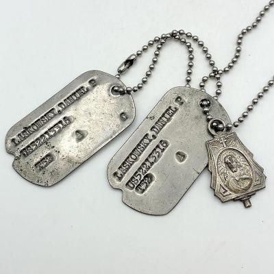 '52 US ARMY DOG TAG SET 