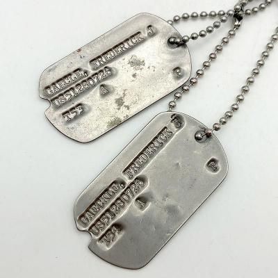 '53 US ARMY DOG TAG SET 