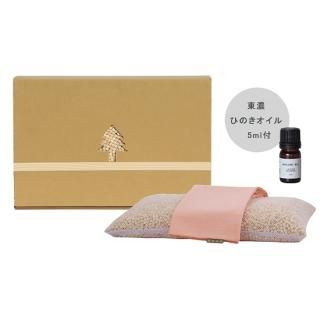 【美品】岐阜県産 ひのき枕  :*✤  専用カバー & ヒノキオイル(5ml ) Amazon｜森林生活 「ひのきまくら」ひのきオイル5ml＋枕カバー
