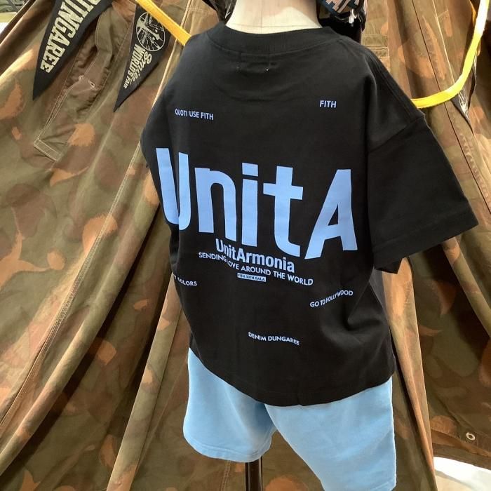 DENIM DUNGAREE UnitA POCKET TEE - koguma online shop | 子供服コグマの公式オンラインショップ