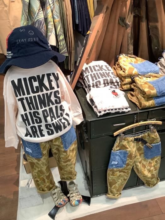 ビールさま専用＊デニム＆ダンガリ01ビンテージトンプキン天竺MICKEY t＊ DENIM DUNGAREE ビンテージトンプキンテンジクMICKEY SAYS TEE