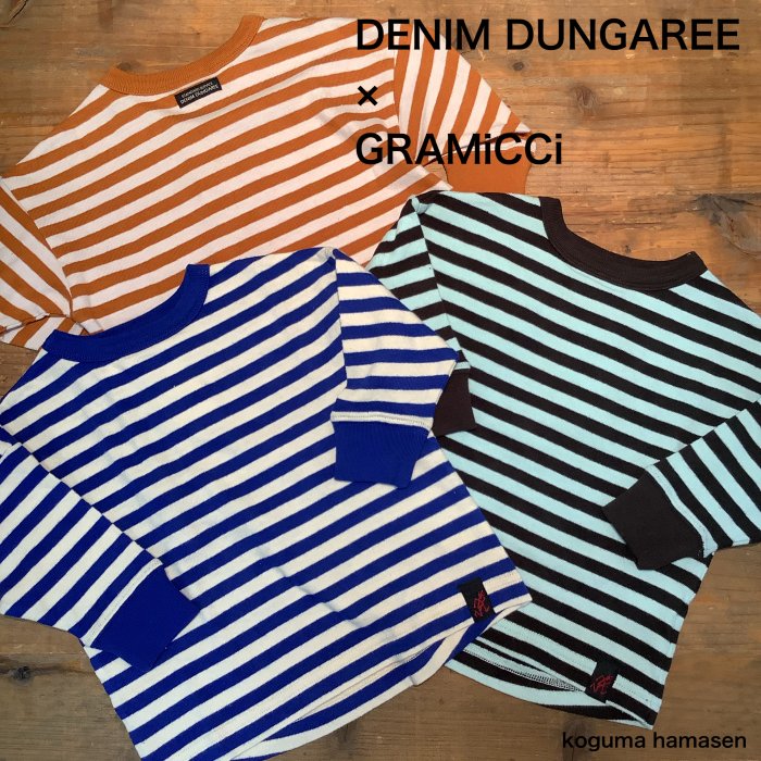 DENIM DUNGAREE フクダボーダー GRAMICCI TEE - koguma online shop