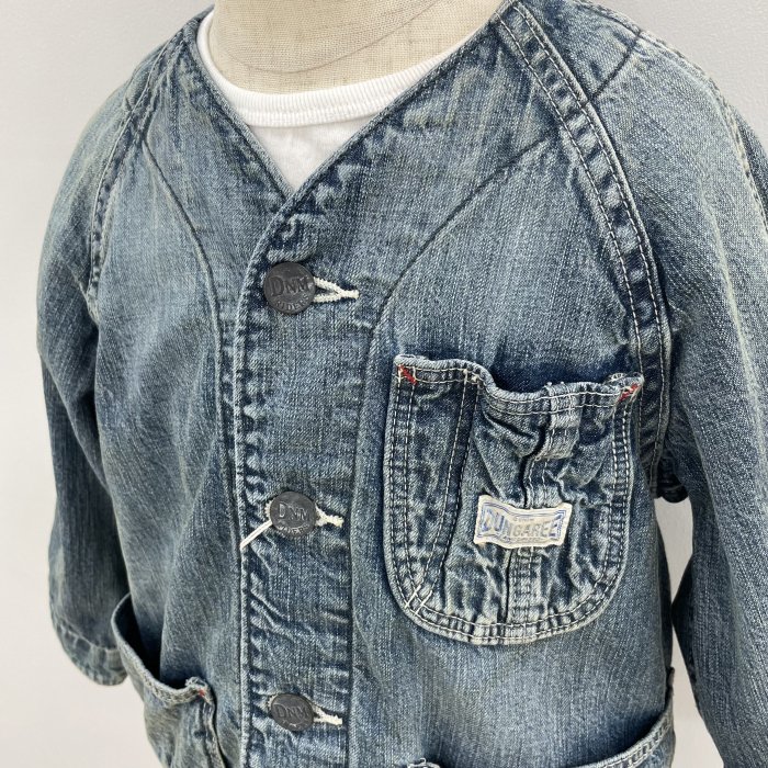 DENIM DUNGAREE 8ozデニム ノーカラー JK - koguma online shop | 子供 