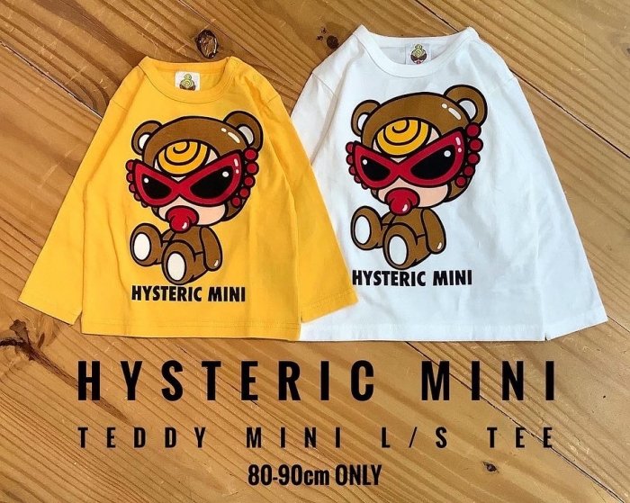 HYSTERIC MINI TEDDY MINI 長袖Tシャツ - koguma online shop | 子供服