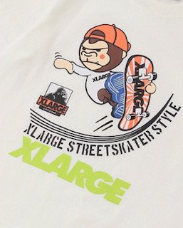 XLARGE KIDSスケボーファニーゴリラ半袖Tシャツ - koguma online shop