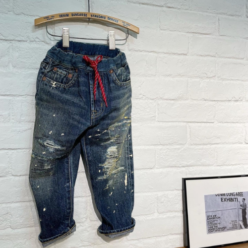 DENIM DUNGAREE 12oz HOME MADEデニムジグザグ イージーPN s - koguma