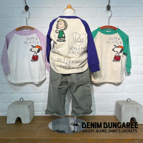 DENIM DUNGAREEテンジクSNOOPY PLAYER TEE - koguma online shop