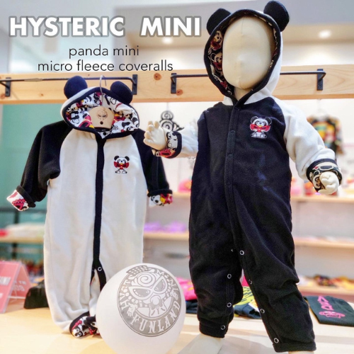 HYSTERIC MINI PANDA MINI RV マイクロフリースカバーオール - koguma 