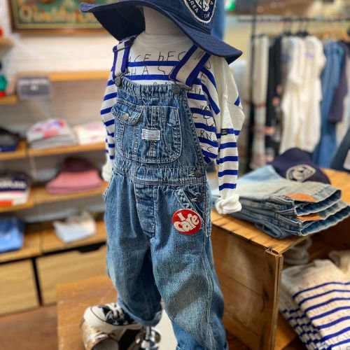 DENIM DUNGAREEテンジクボーダーPT SENTENCE TEE - koguma online shop