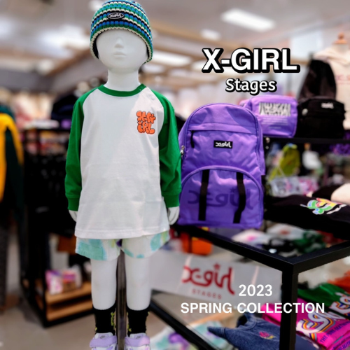 X-girl stagesラグラン長袖Tシャツ　S - koguma online shop | 子供服コグマの公式オンラインショップ