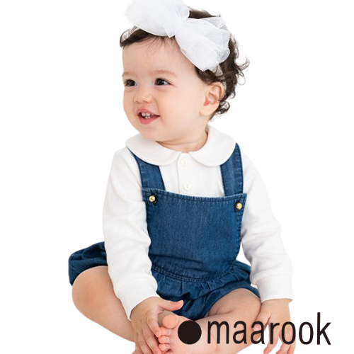 maarook ライトデニムbabyサロペット - koguma online shop | 子供服