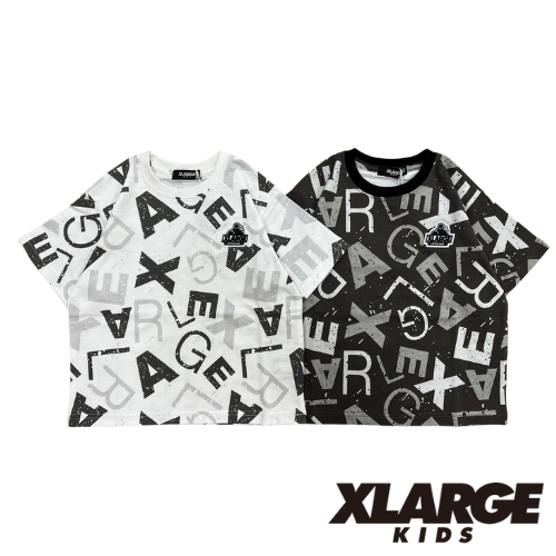 XLARGE KIDSロゴ総柄半袖Tシャツ S koguma online shop 子供服コグマの公式オンラインショップ