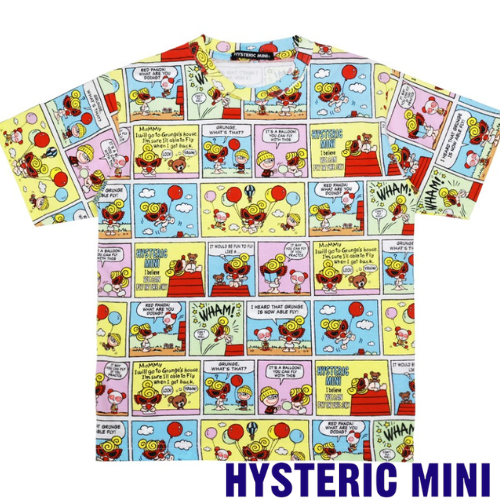 HYSTERIC MINI WE CAN FLY総柄Tシャツ, - koguma online shop | 子供服コグマの公式オンラインショップ