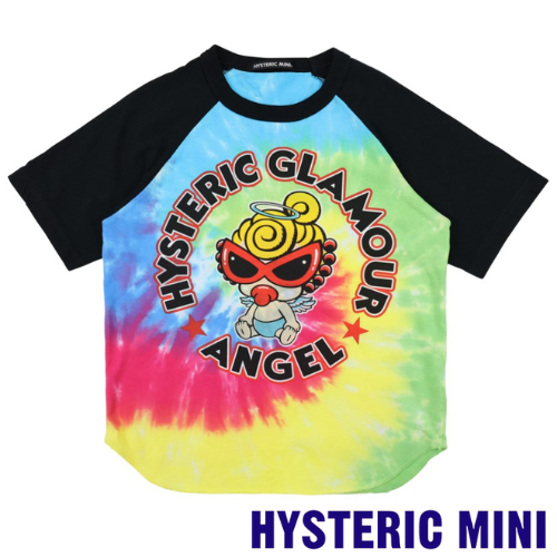 HYSTERIC MINI ANGEL MINI タイダイラグランTシャツ - koguma online shop |  子供服コグマの公式オンラインショップ