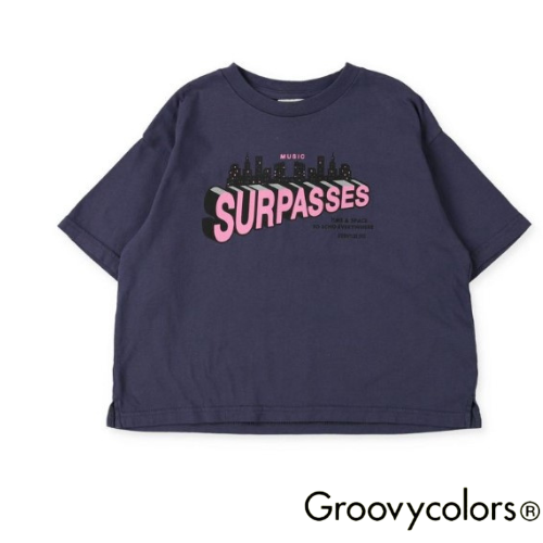 GROOVY COLORS 天竺 MUSIC SURPASSES OVER SIZE Tシャツ S - koguma online shop |  子供服コグマの公式オンラインショップ