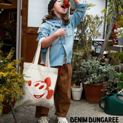 DENIM DUNGAREE DISNEY 100YEARS トートBAG - koguma online shop