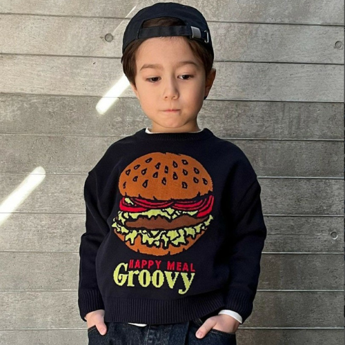 GROOVY COLORS GROOVY BURGER クルーネックニット, - koguma online shop |  子供服コグマの公式オンラインショップ