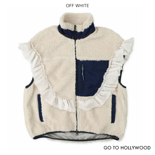 GOTOHOLLYWOOD　 シープボア　フリル　ベスト - koguma online shop | 子供服コグマの公式オンラインショップ