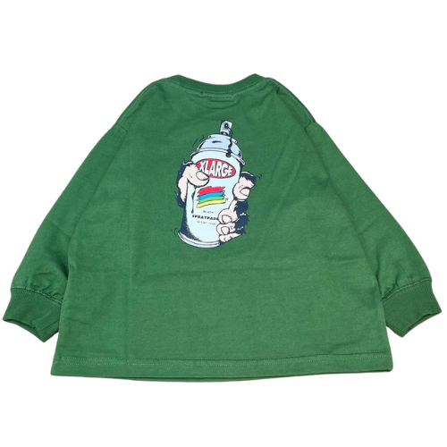 XLARGE KIDS バックスプレー缶プリント 長袖Tシャツ - koguma online