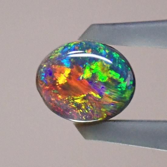 ブラックオパール 0.59ct - オパールルース・原石の専門店 | オパールマニア -Opal Mania-