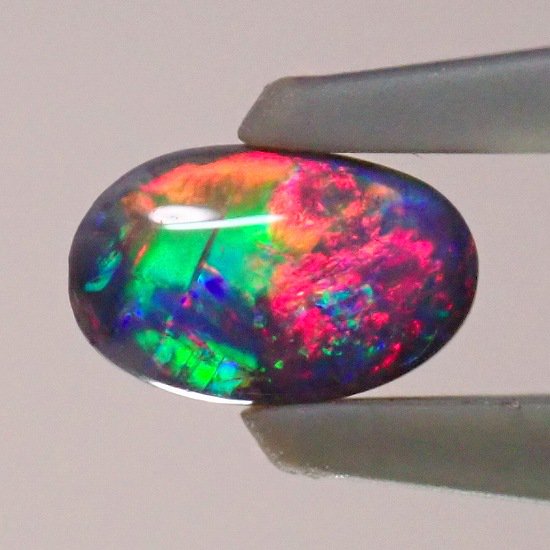 ブラックオパール 0.48ct - オパールルース・原石の専門店 | オパールマニア -Opal Mania-