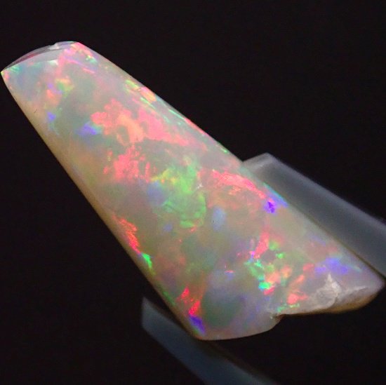 ベレムナイト化石】ホワイトオパール 5.81ct - オパールルース・原石の専門店 | オパールマニア -Opal Mania-