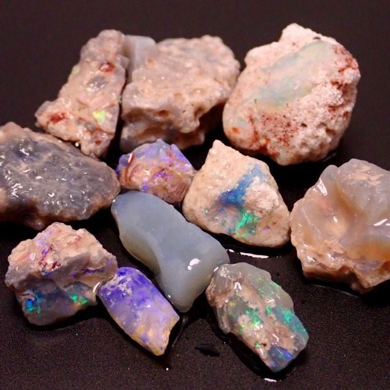 オパール　原石 北海道産オパール 未研磨原石 35528 | mineralhonpo