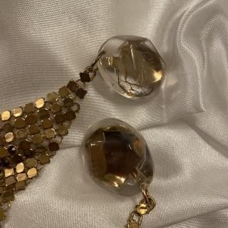 swing gold earring