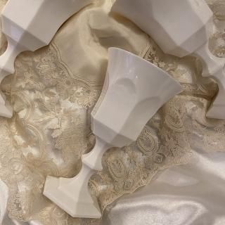 princess white glass