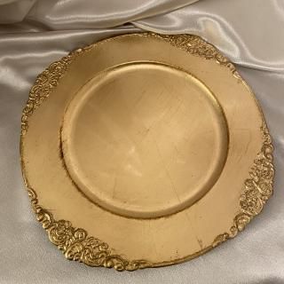 gold plate tray