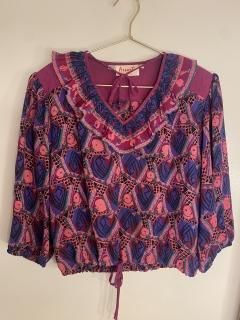 vintage chiffon blouse