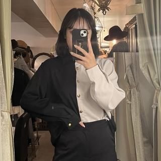 bi-color blouse