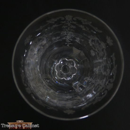 フォストリア】 エッチンググラス / ワイングラス - アンティーク食器 