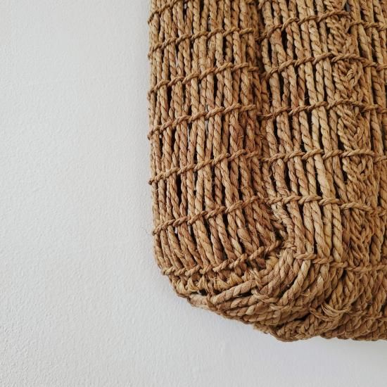 入手困難】F/style エフスタイル シナの編みの巾着バッグS 楽天市場