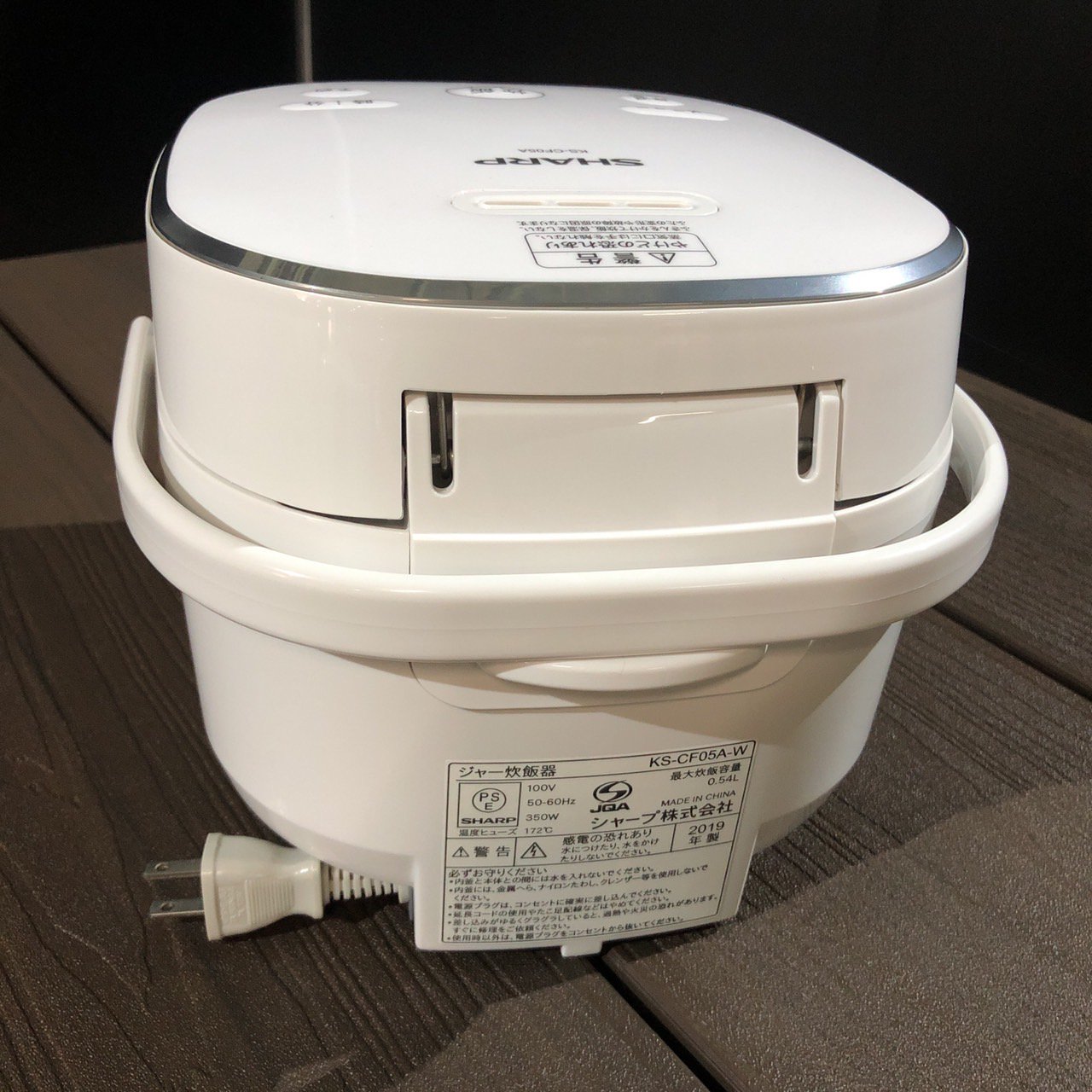 国際ブランド シャープSHARP炊飯器 KS-CF05A-W 0.54L