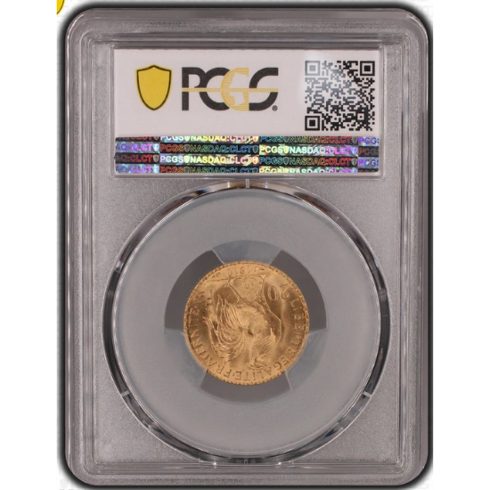 1910年 フランス 20フラン 金貨 マリアンヌ PCGS MS66 上位10枚 