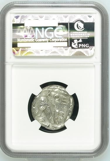440-404BC 古代ギリシャ アッティカ アテナ テトラドラクマ銀貨