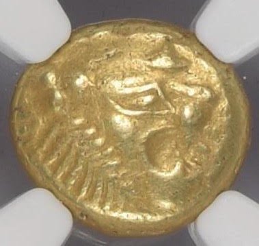 紀元前610-546年 古代リディア 1/3ステーター NGC XF 4/5 4/5 エレクトロン貨 - アンティークコイン専門店 ルーラーズコインス  rulers'coins