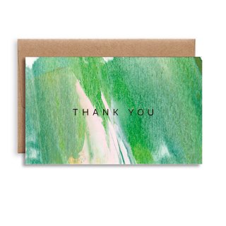 手描きのメッセージカード[モネ 日本の橋]S 「THANK YOU」