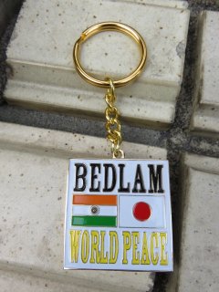 BEDLAM WorldPeaceKeyChain Gold