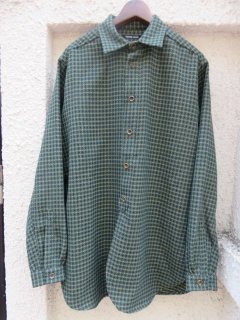 FRANK LEDER40's SPECIAL VINTAGE WOOL SHIRTGREEN