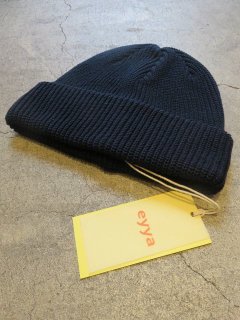 eyyaCOTTON KNIT CAPNAVY